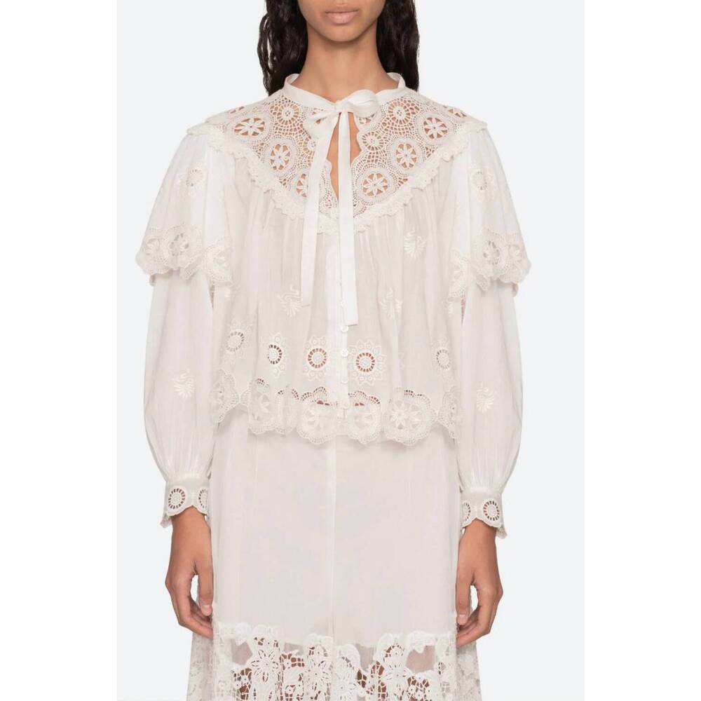 NEW SEA sofia top in cream